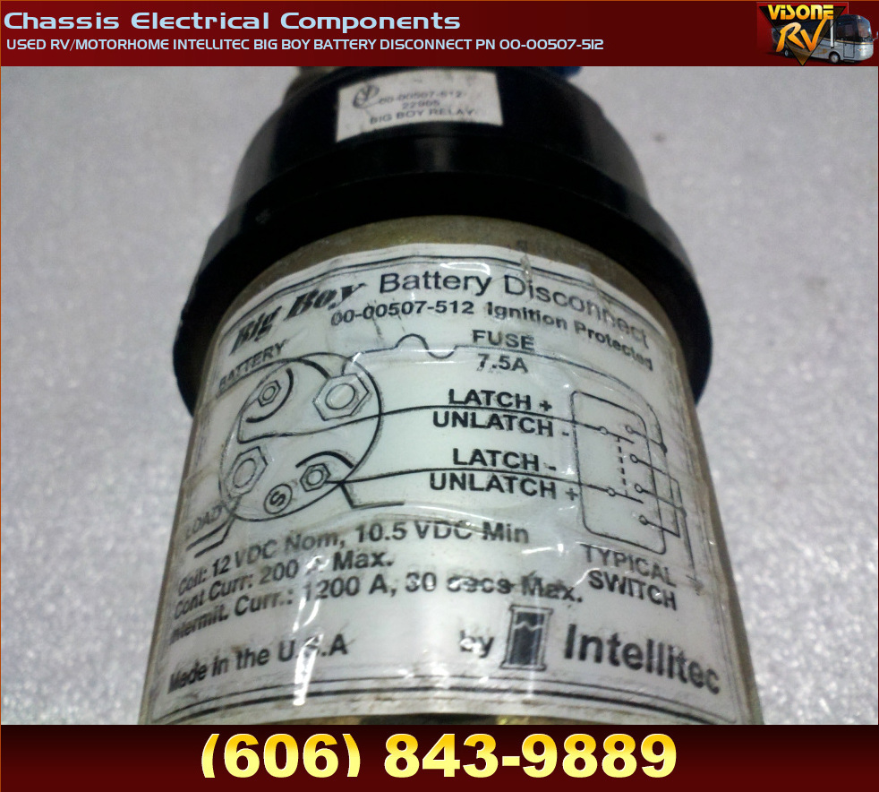 RV Chassis Parts USED RV/MOTORHOME INTELLITEC BIG BOY BATTERY