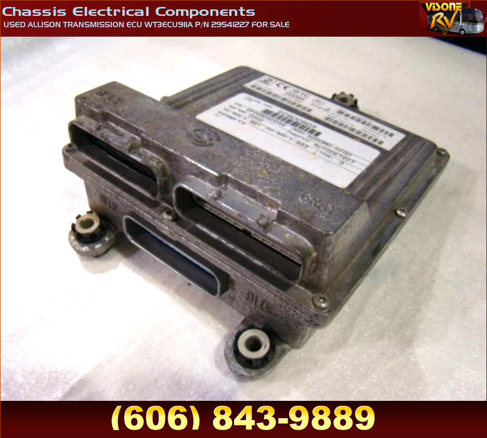 RV Chassis Parts USED ALLISON TRANSMISSION ECU WT3ECU911A P/N 29541227