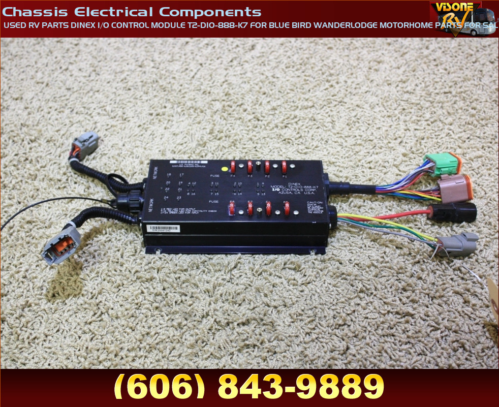 RV Chassis Parts USED RV PARTS DINEX I/O CONTROL MODULE T2DIO888K7