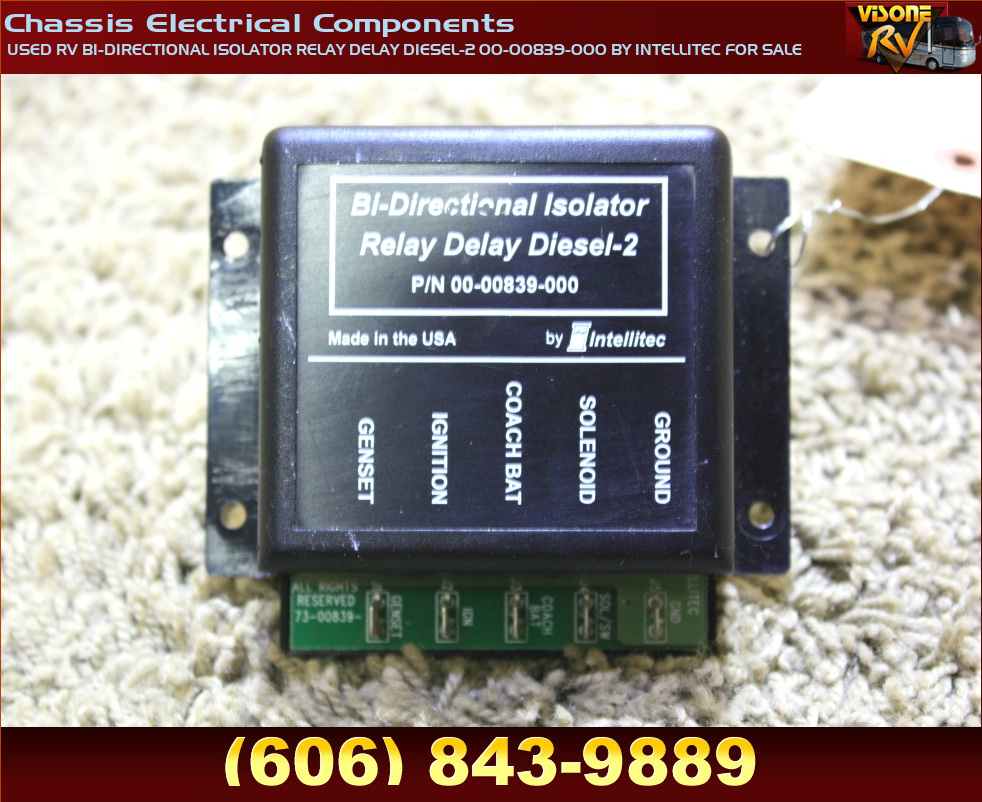 RV Chassis Parts USED RV BI-DIRECTIONAL ISOLATOR RELAY DELAY DIESEL-2
