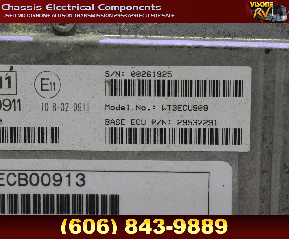 RV Chassis Parts USED MOTORHOME ALLISON TRANSMISSION 29537291 ECU FOR