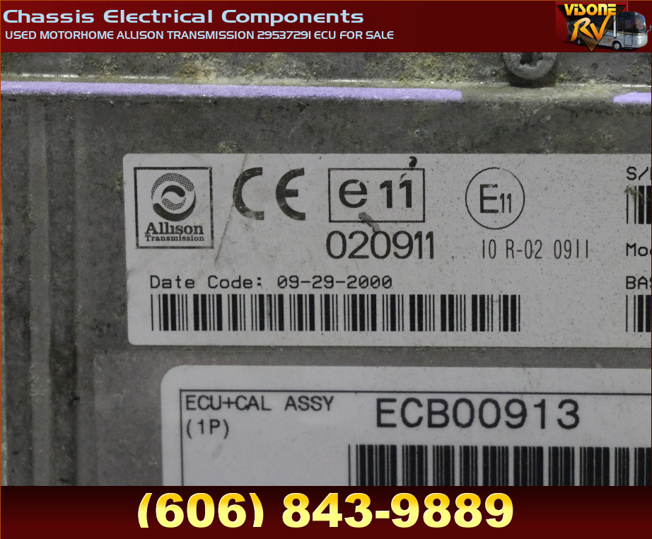 RV Chassis Parts USED MOTORHOME ALLISON TRANSMISSION 29537291 ECU FOR 