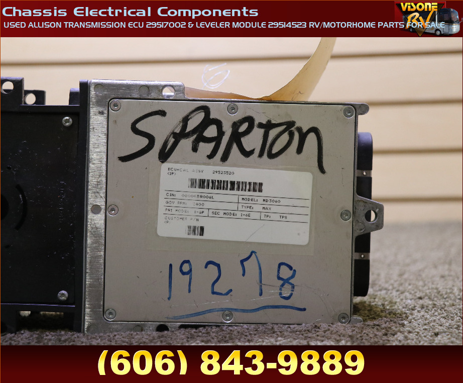 RV Chassis Parts USED ALLISON TRANSMISSION ECU 29517002 & LEVELER