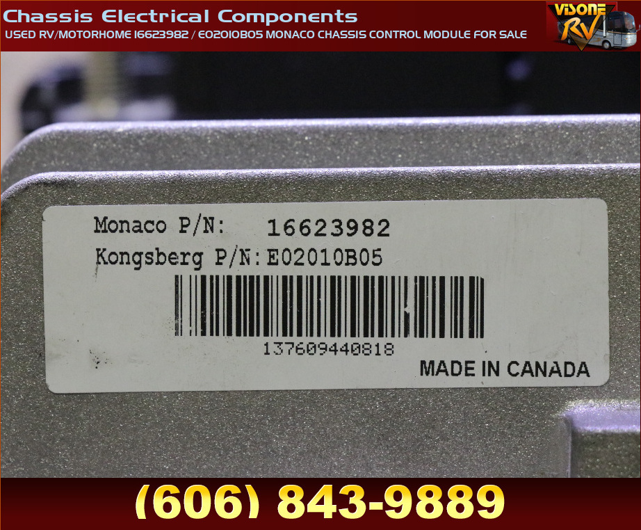 RV Chassis Parts USED RV/MOTORHOME 16623982 / E02010B05 MONACO CHASSIS