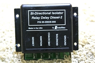 USED RV INTELLITEC DI-DIRECTIONAL ISOLATOR RELAY DELAY DIESEL 2 00-00839-000 FOR SALE
