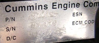USED CUMMINS DIESEL ENGINE | CUMMINS ISC350 DIESEL ENGINE YEAR 2001 FOR SALE