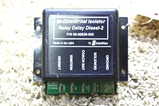 USED RV BI-DIRECTIONAL ISOLATOR RELAY DELAY DIESEL-2 00-00839-000 BY INTELLITEC FOR SALE