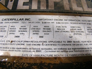 USED CATERPILLAR 3126 ENGINES FOR SALE | 7.2L 300HP FOR SALE SERIAL NUMBER CKM