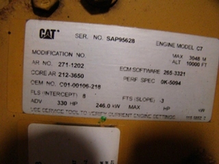 USED CATERPILLAR C7 ACERT ENGINES FOR SALE | SAP ENGINE FOR SALE 2005 7.2L