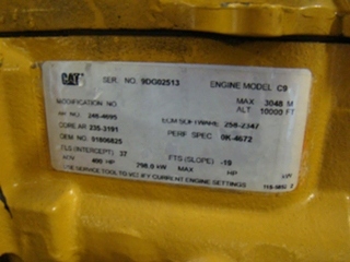 USED CATERPILLAR ENGINE C9 ACERT | CAT C9 DIESEL ENGINE YEAR 2004 FOR SALE