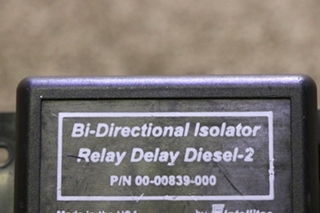 USED MOTORHOME BI-DIRECTIONAL ISOLATOR RELAY DELAY DIESEL 2 00-00839-000 FOR SALE