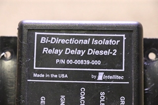 USED RV INTELLITEC 00-00839-000 BI-DIRECTIONAL ISOLATOR RELAY DELAY DIESEL-2 FOR SALE