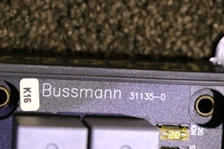 USED BUSSMANN FUSE BOX 31135-0 MODULE RV PARTS FOR SALE
