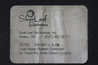 USED SILVER LEAF JS725 TOTAL POWER SYSTEM CONTROLLER MODULE RV/MOTORHOME PARTS FOR SALE