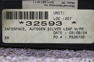 USED RV/MOTORHOME 32593 SILVER LEAF ELECTRONICS AUTOGEN INTERFACE FOR SALE