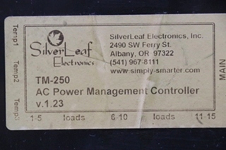USED TM-250 SILVER LEAF AC POWER MANAGEMENT CONTROLLER MOTORHOME PARTS FOR SALE