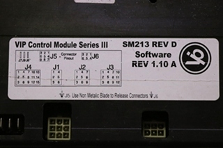 USED SM213 VIP CONTROL MODULE SERIES III RV PARTS FOR SALE