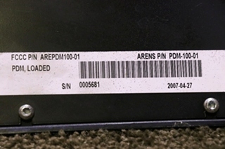 USED ARENS PDM-100-01 POWER DISTRIBUTION MODULE RV/MOTORHOME PARTS FOR SALE