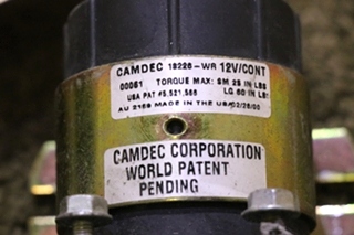 USED RV 13226-WR CAMDEC SOLENOID FOR SALE