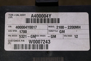 USED ALLISON TRANSMISSION 29544772 TCM MOTORHOME PARTS FOR SALE