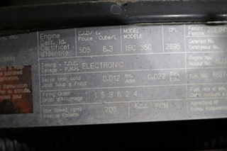USED CUMMINS DIESEL ENGINES FOR SALE | CUMMINS ISC 350 8.3L YEAR 2002 FOR SALE