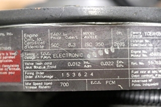 USED CUMMINS DIESEL ENGINES FOR SALE | CUMMINS ISC 350 8.3L 350HP YEAR 2000 FOR SALE