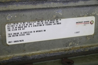 USED 2000 DETROIT DIESEL SERIES 60 500HP ENGINE PACKAGE