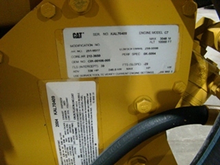 USED CATERPILLAR ACERT ENGINES FOR SALE | CAT C7 7.2L YEAR 2004 330 HP FOR SALE
