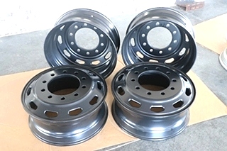 POWDER COATED 22.5 INCH RV/MOTORHOME RIM SET